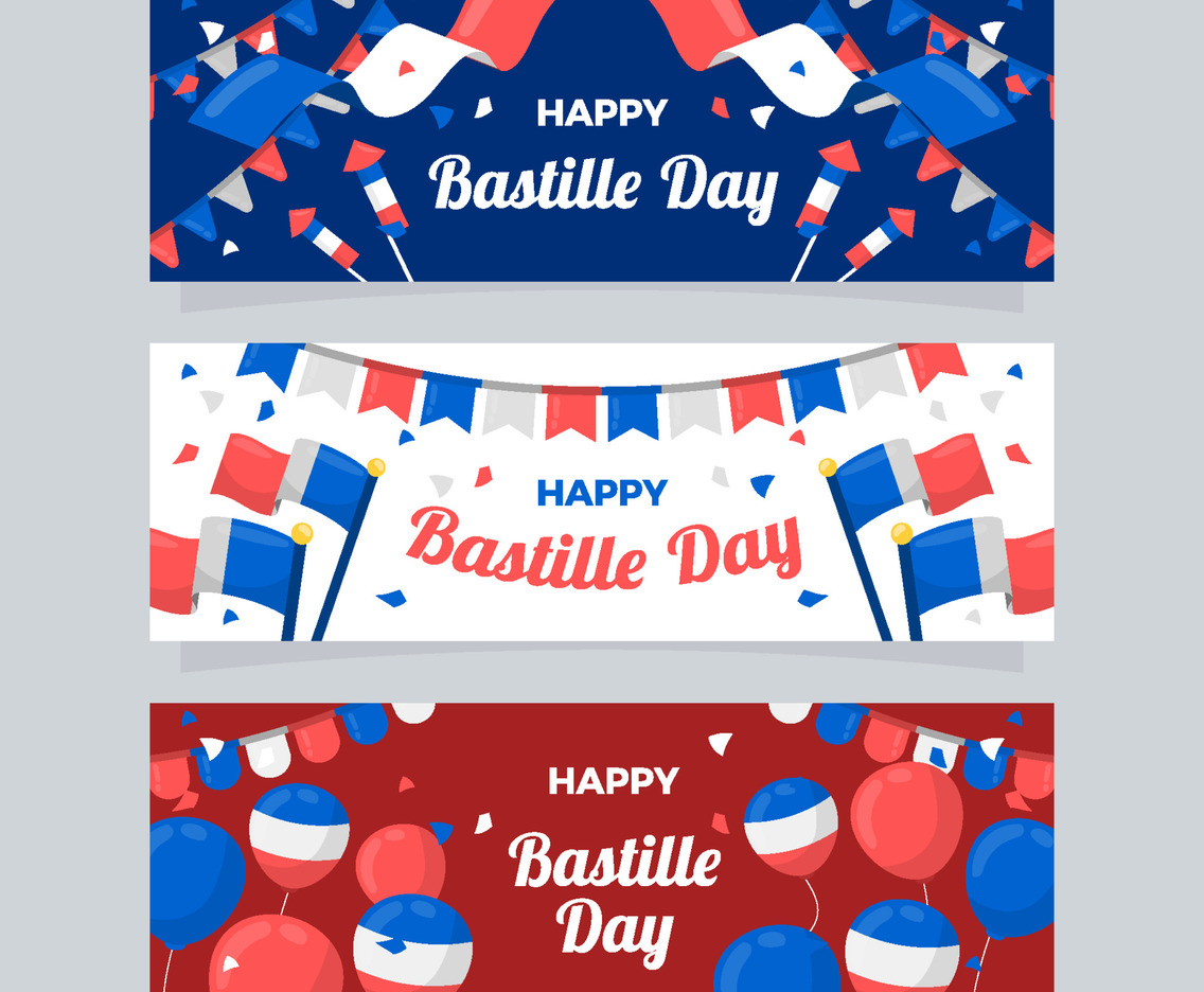 Bastille Day Banner Collection