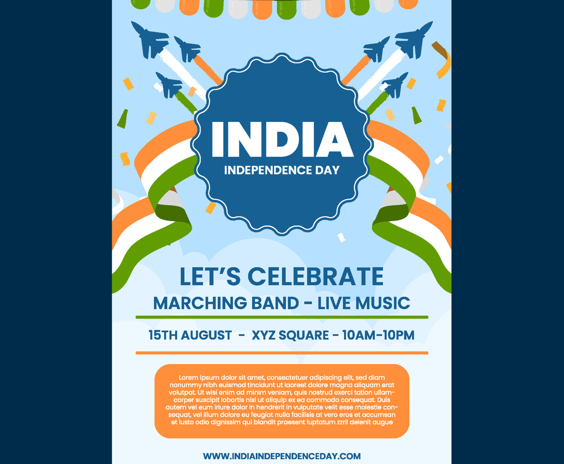 India Independence Day Festivity Poster Template