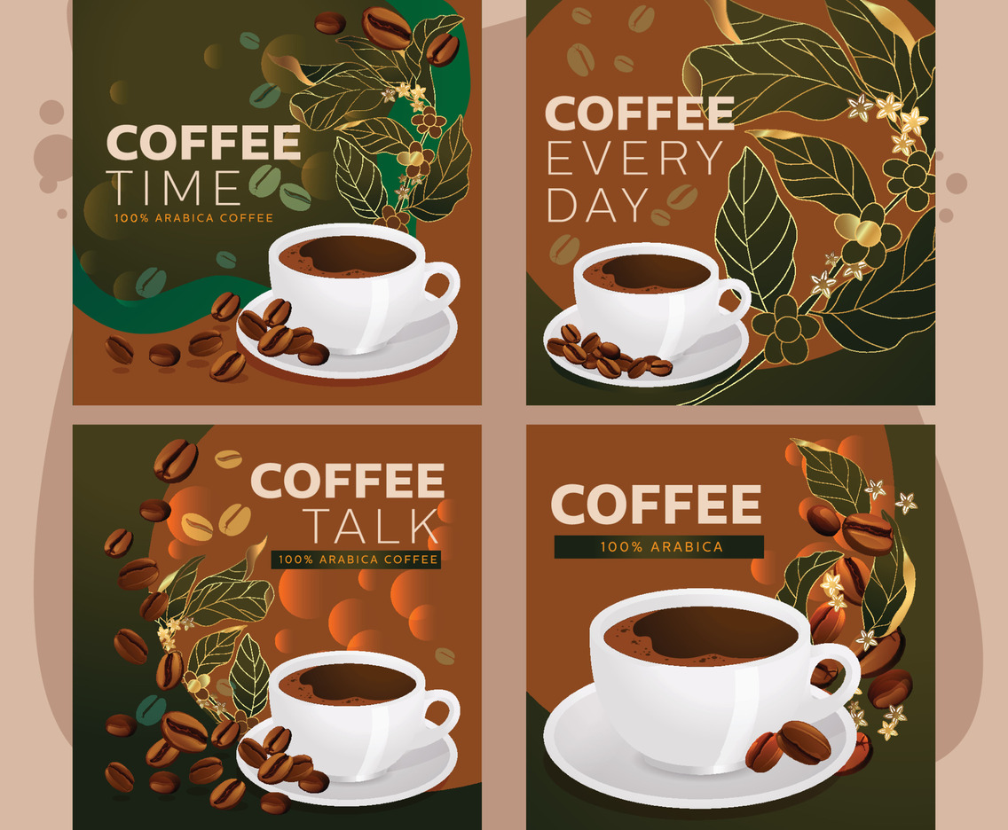 Coffee Beans Media Social Template