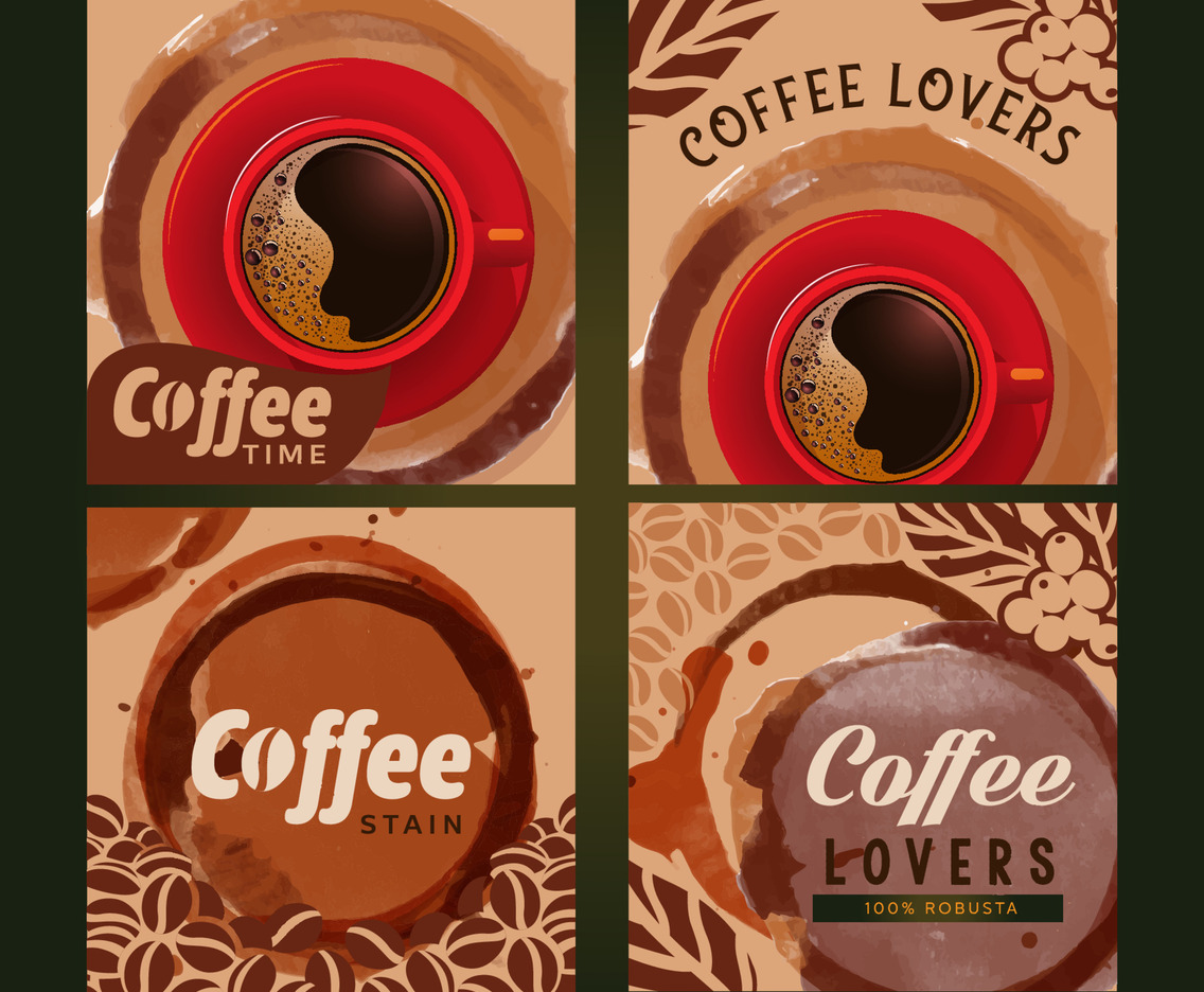 Coffee Stains Social Media Template