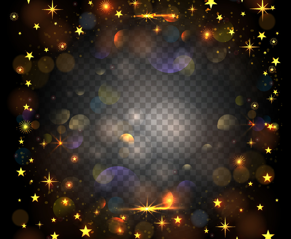 Stars Effect with Transparent Background
