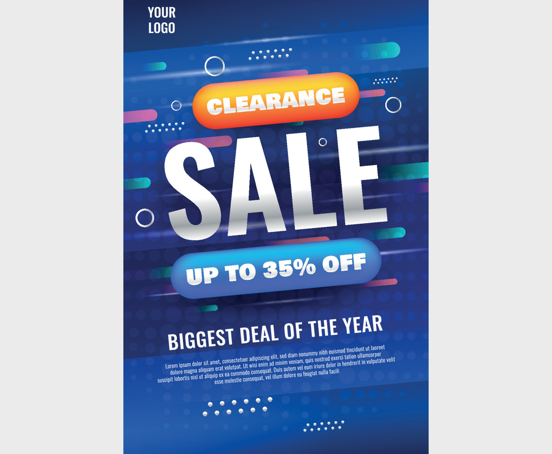 Clearance Sale Poster Template