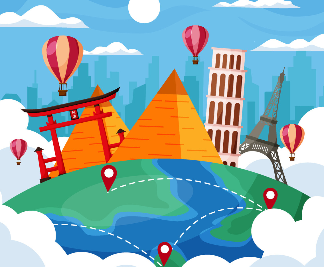 World Tourism Day Earth Background
