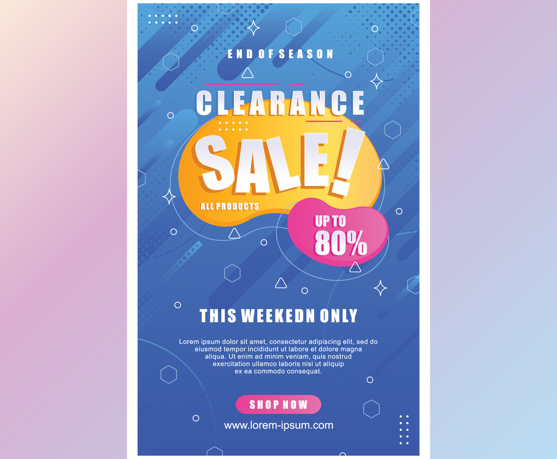 Clearance Sale Poster
