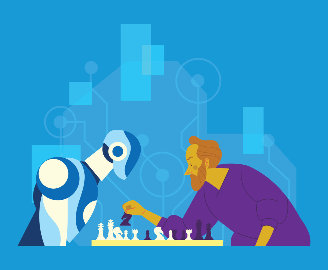Chees Competition Versus AI Robot