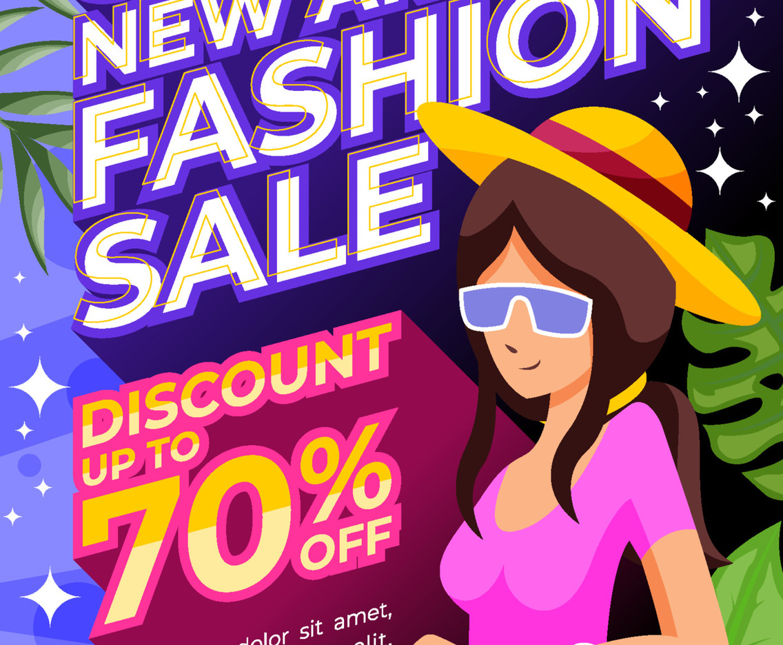 Summer Fashion New Arrival Poster Template