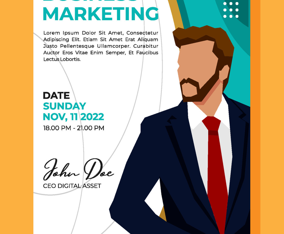 Online Business Webinar Poster Template