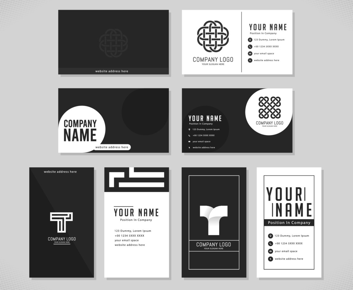 Monochrome Business Card Template