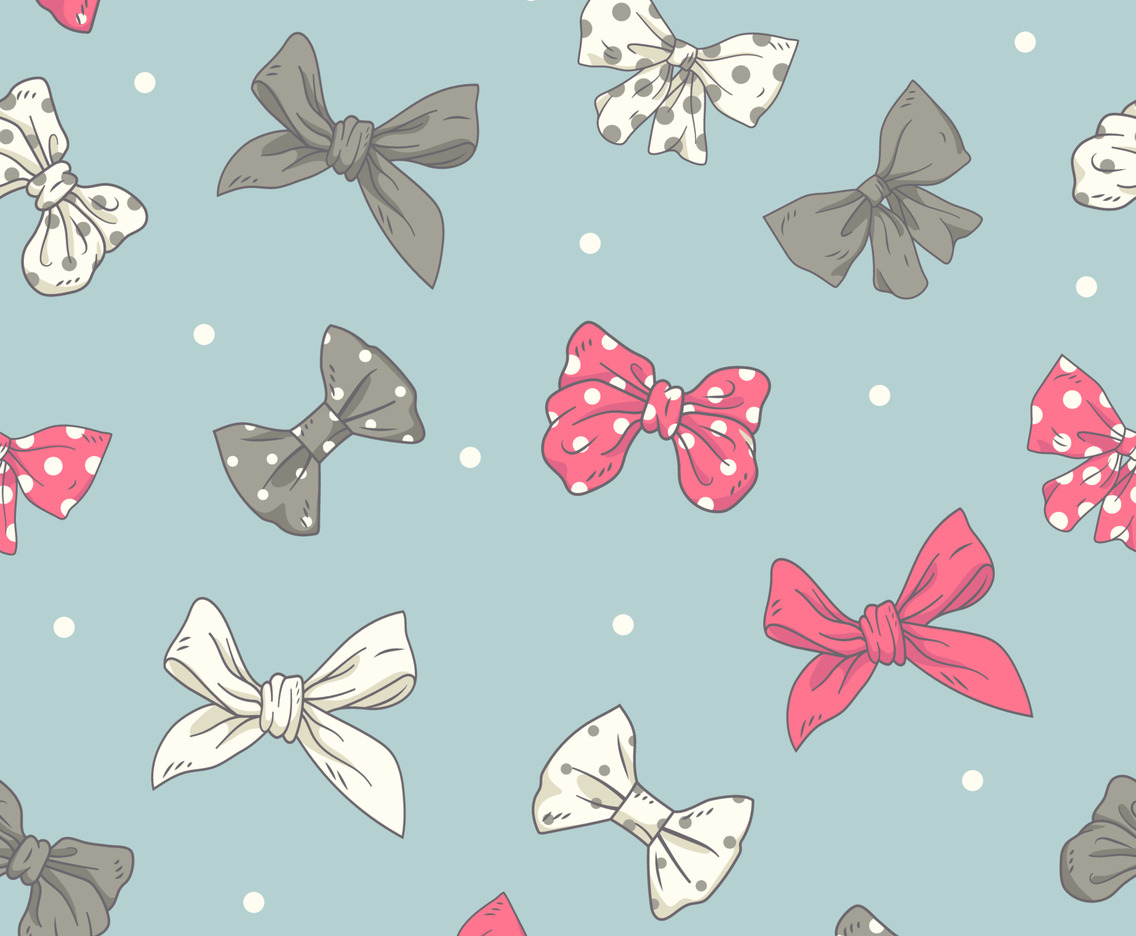 Doodle Ribbons Seamless Pattern