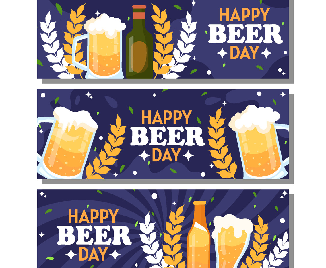 Happy Beer Day Banner