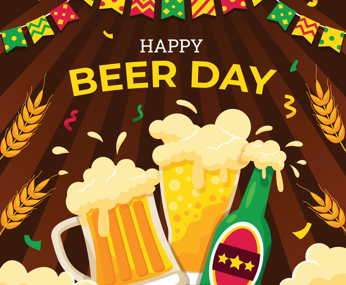 Toasting Mugs And Bottle On Beer Party