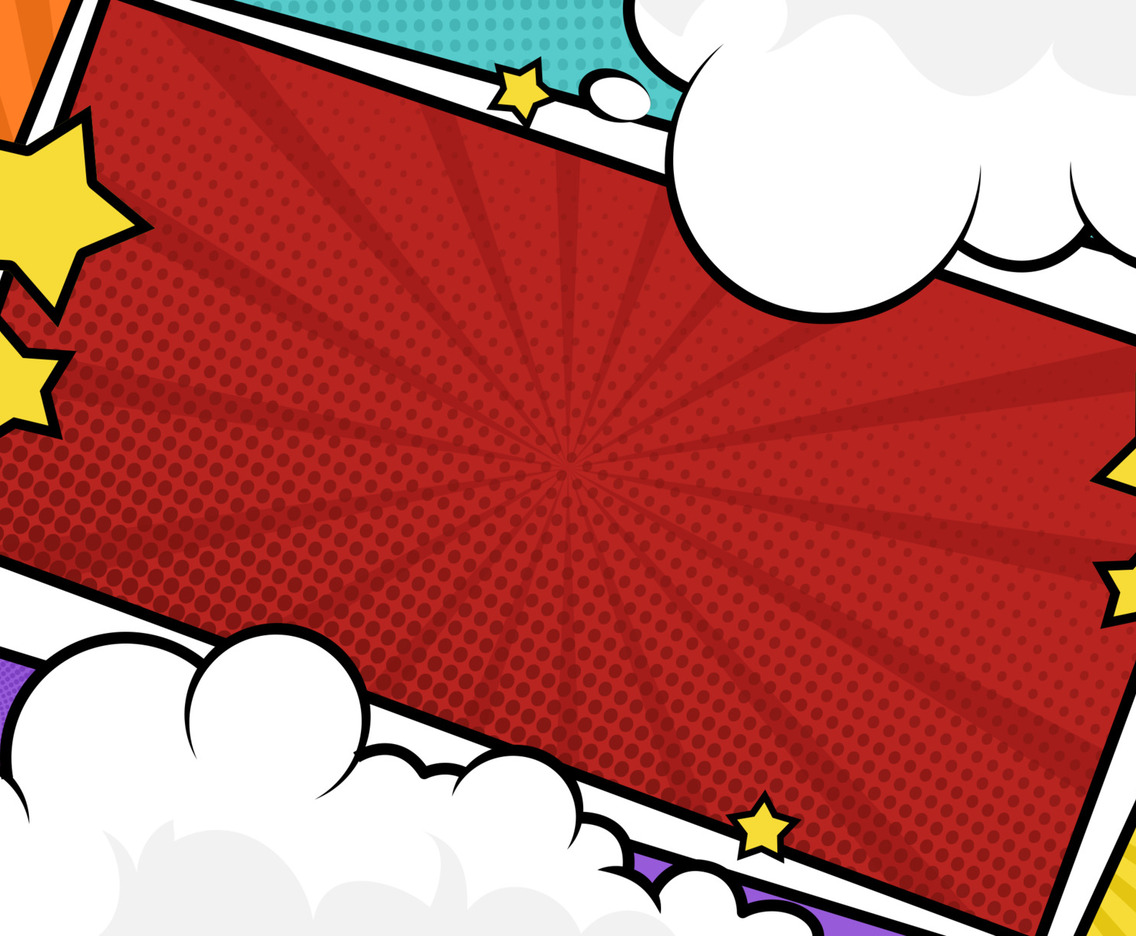 Comical Pop Art Background