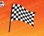 Waving Racing Flag