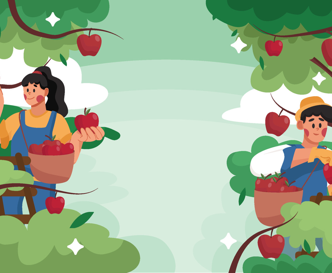Apple Picking Background Concept