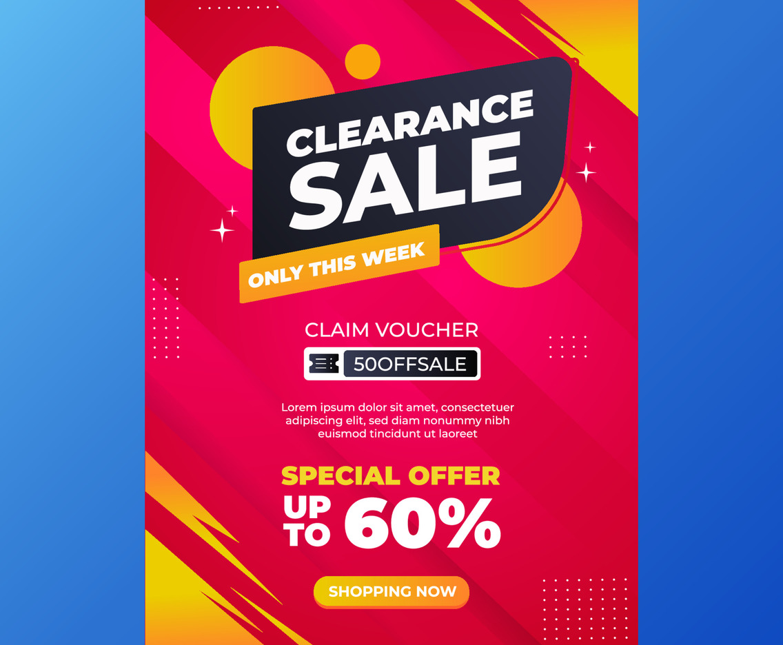 Clearance Sale Poster