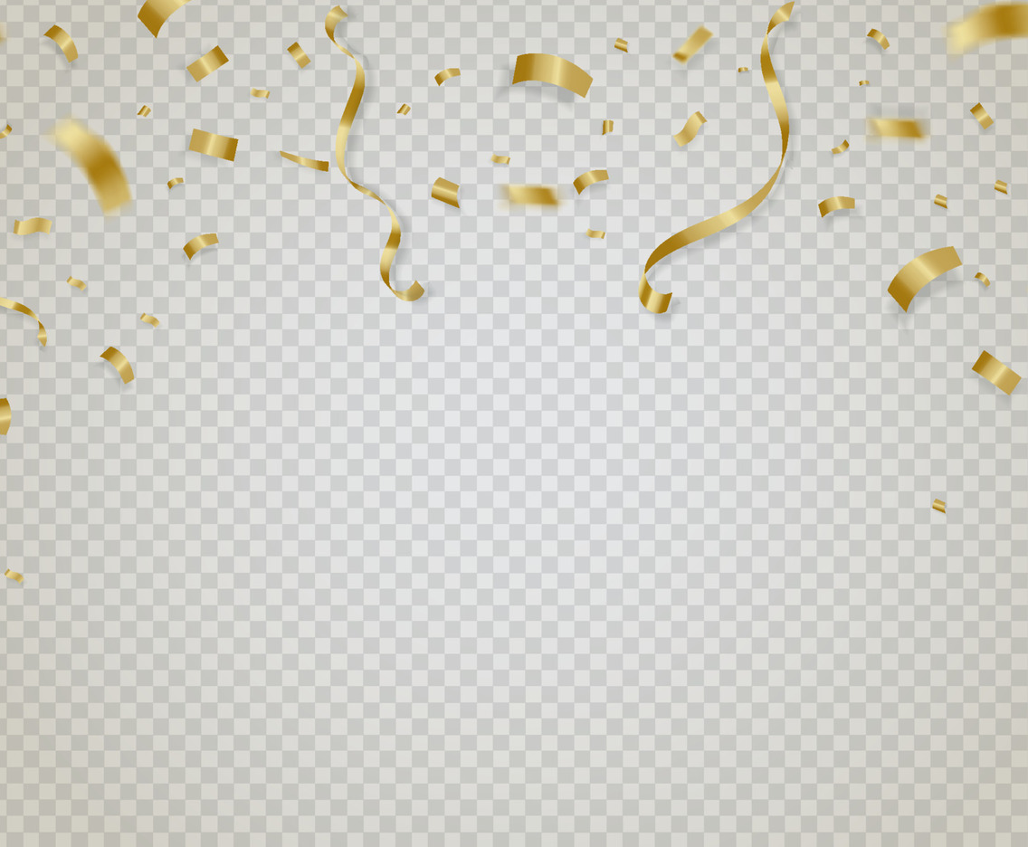 Golden Confetti Background