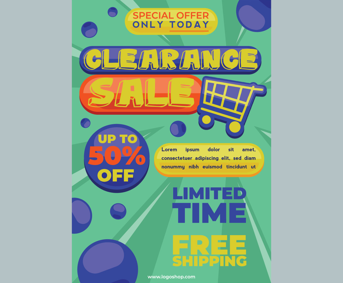 Clearance Sale Poster Template