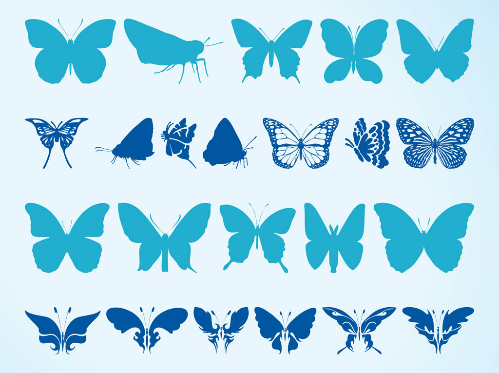 Butterflies Silhouettes
