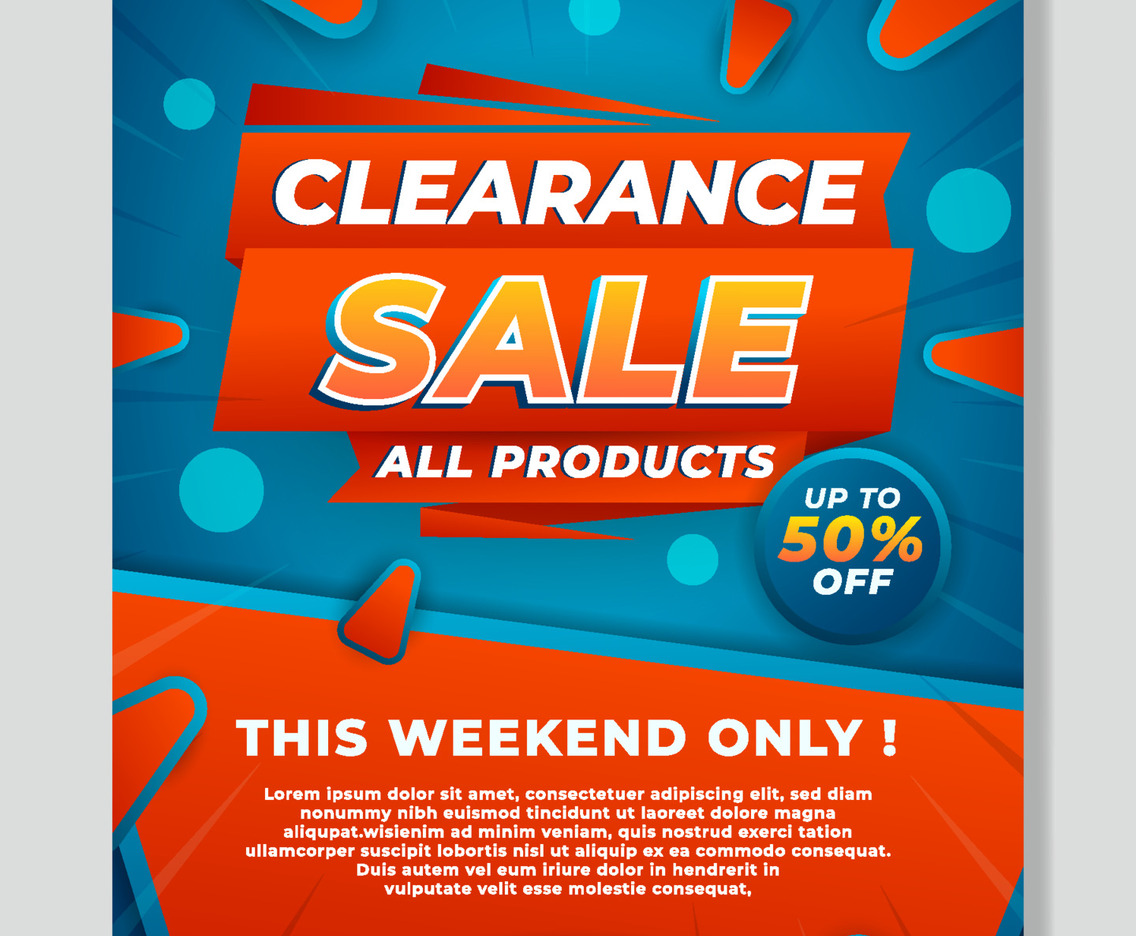Clearance Sale Poster Template