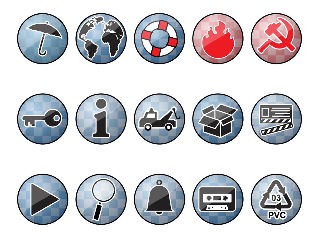 Shiny Round Icons