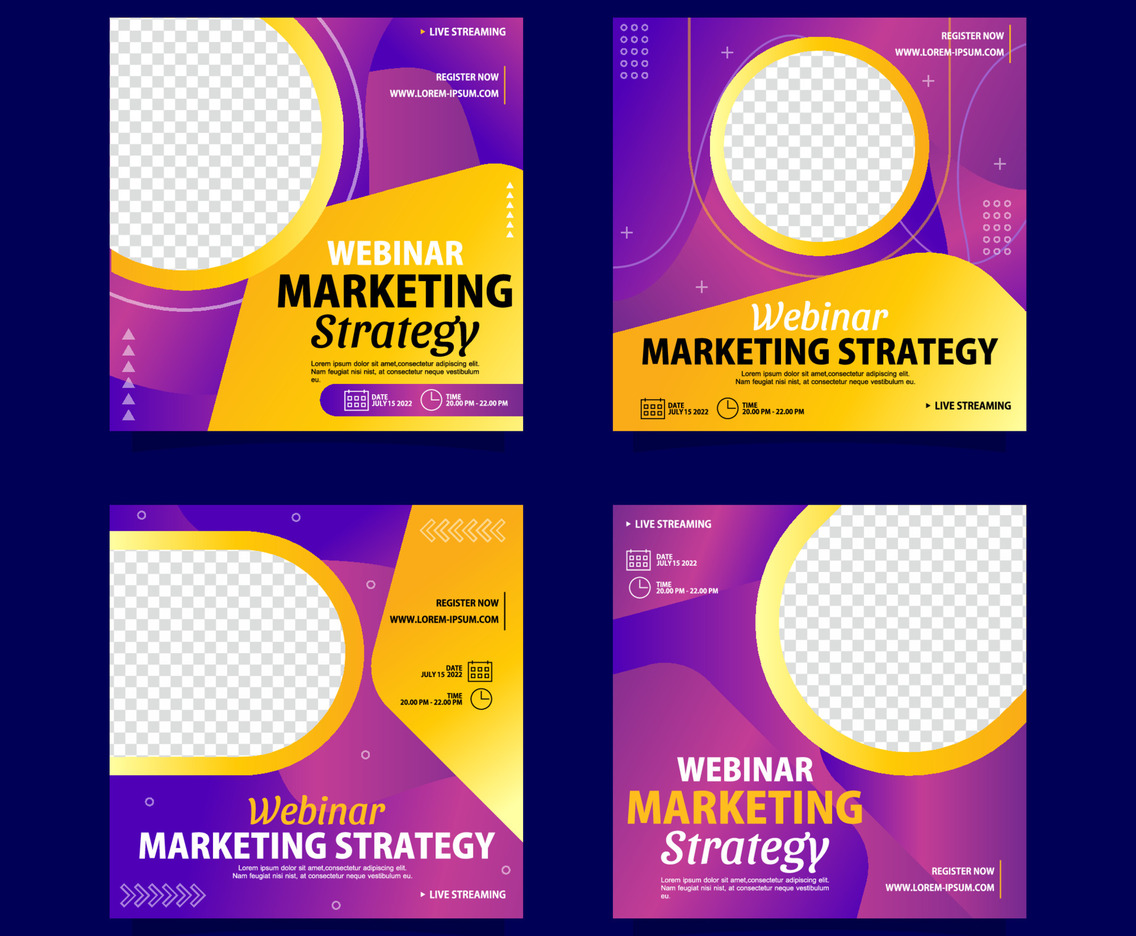 Webinar Marketing Strategy Social Media Post