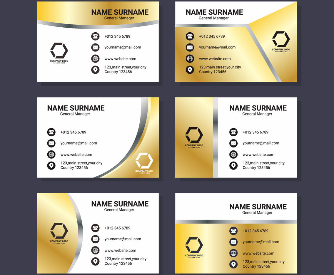 Company Business Card Template Collection