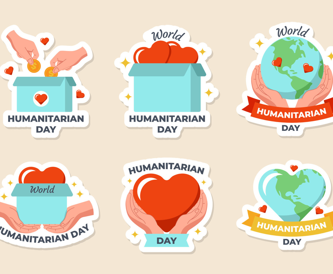 World Humanitarian Day Stickers