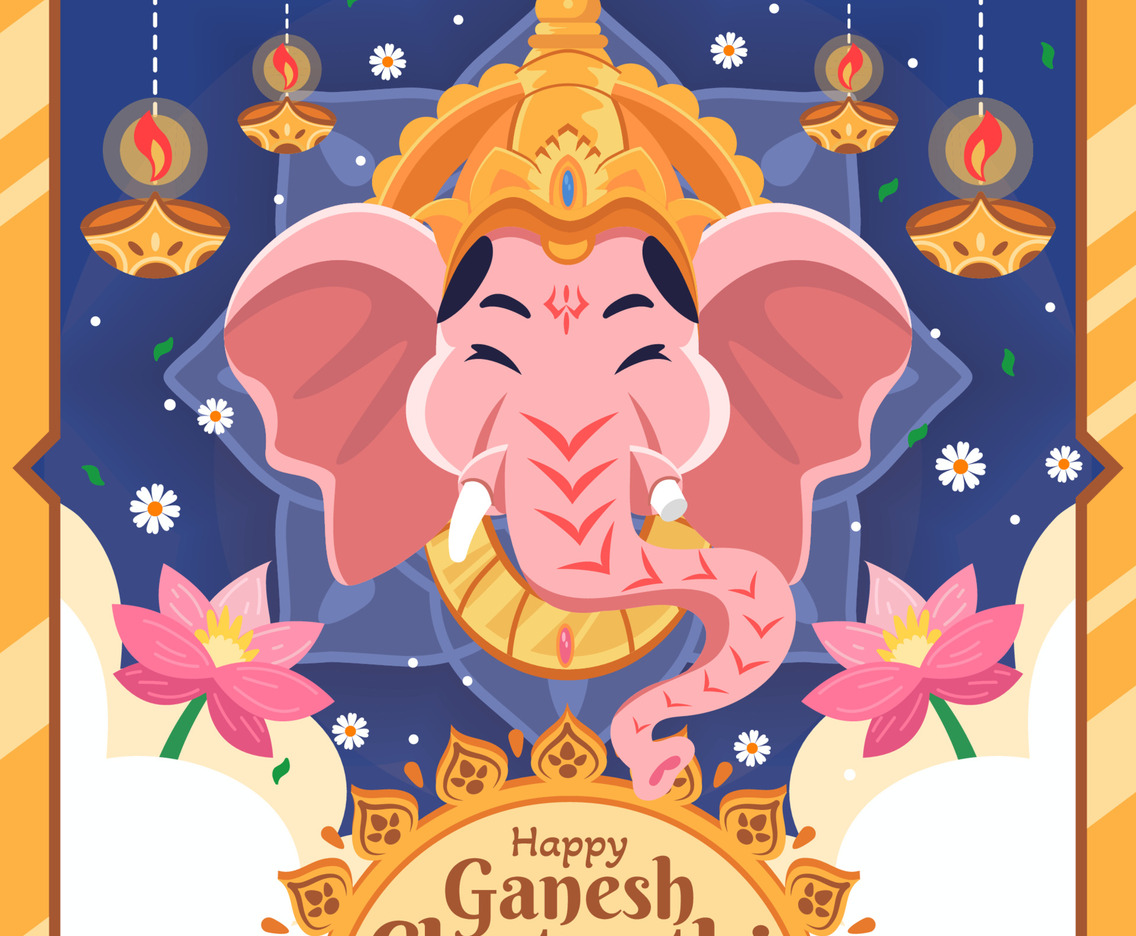 The Happy of Lord Ganesha