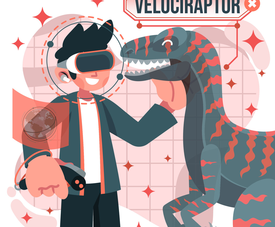 Virtual Tour Meet Velociraptor