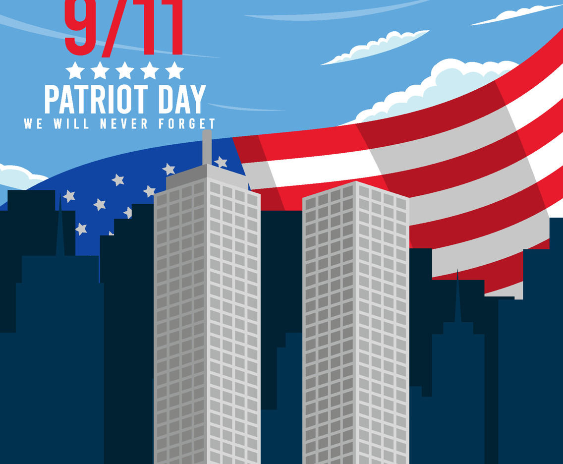 Patriot Day We Will Never Forget Concept