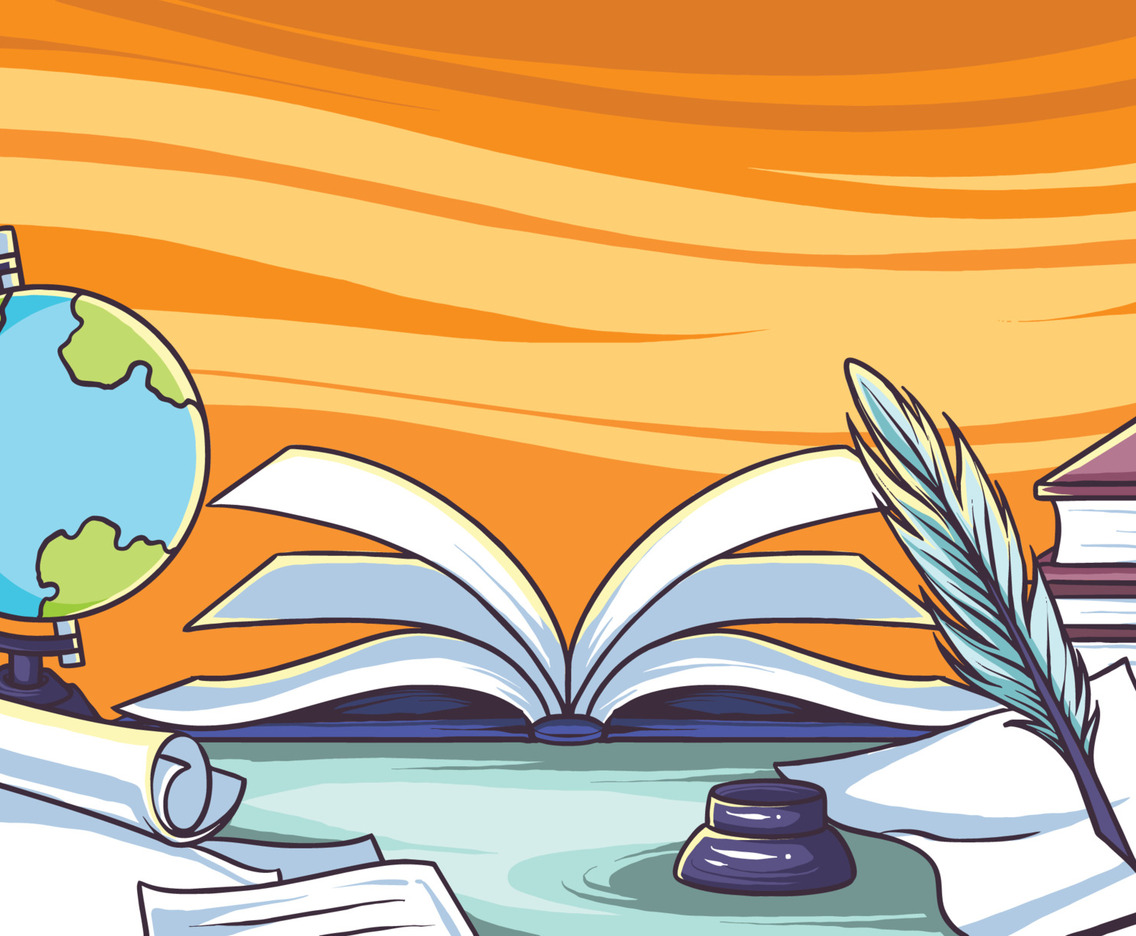 Poetry Day Theme With Background Concept