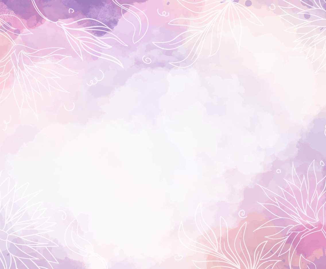 Floral with Watercolor Pastel Background