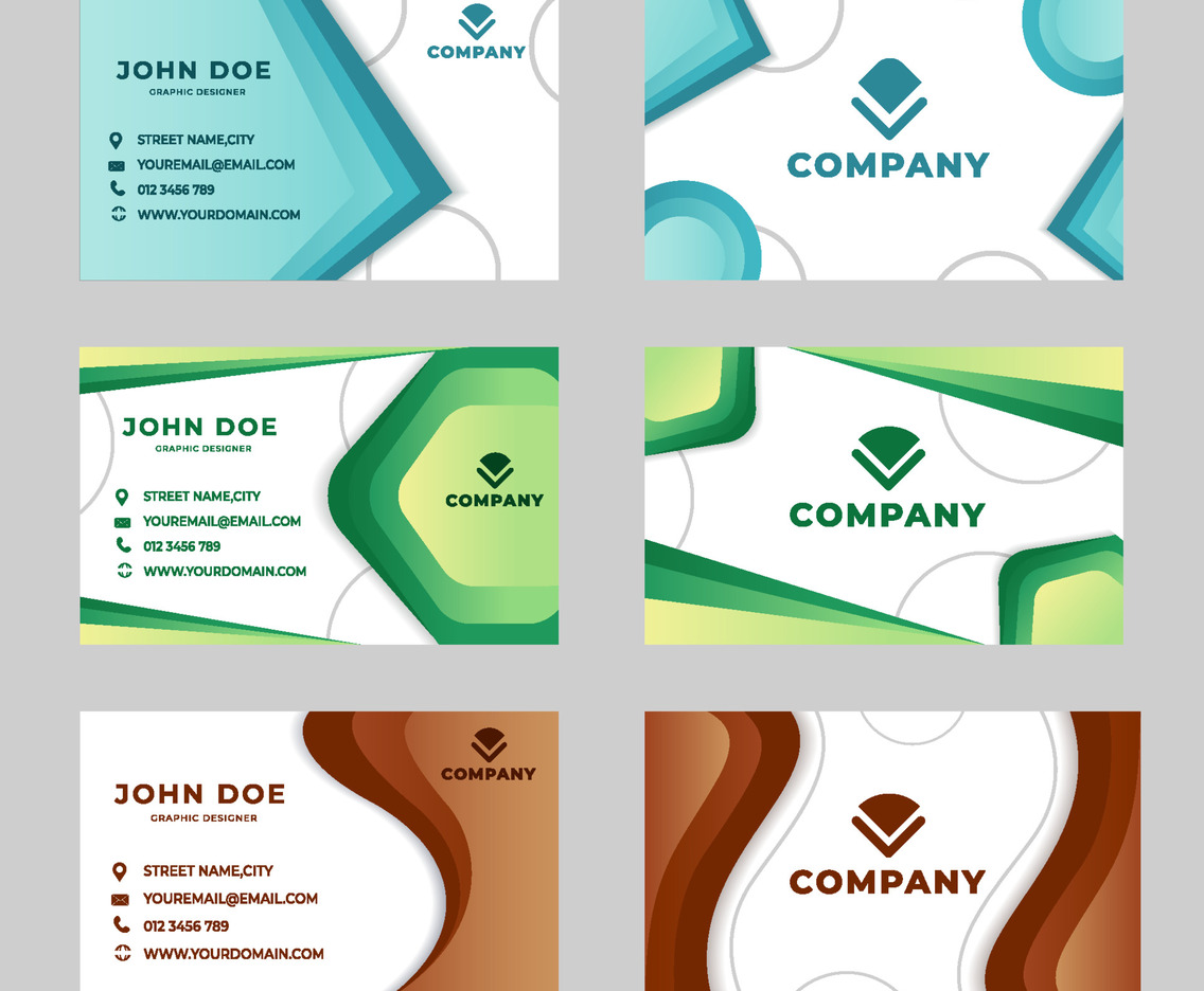 Business Card Monochromatic Template