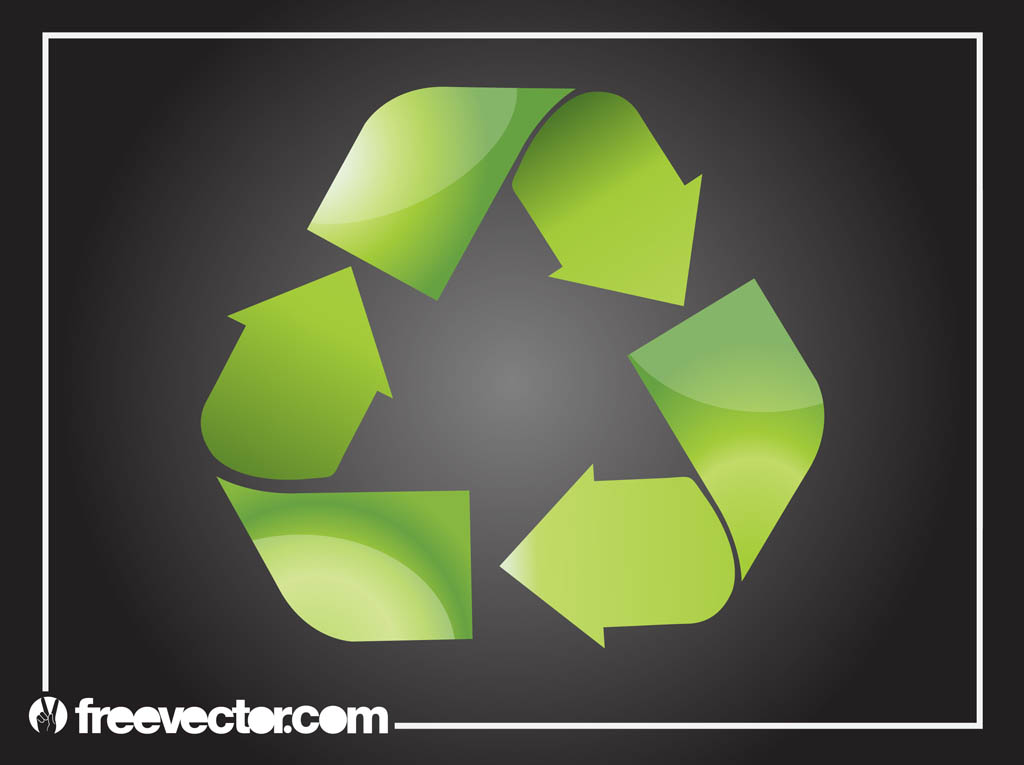 Shiny Recycling Symbol