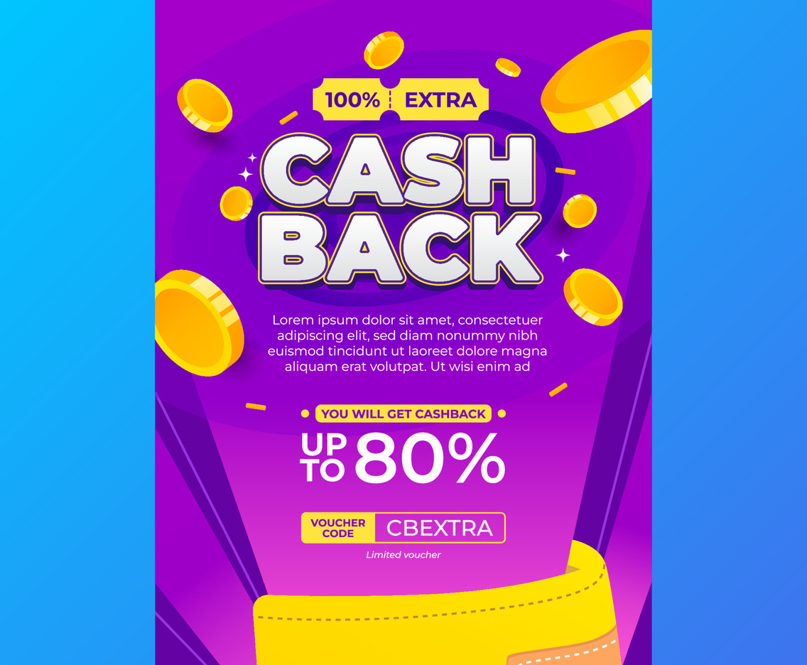 Cashback Poster Template