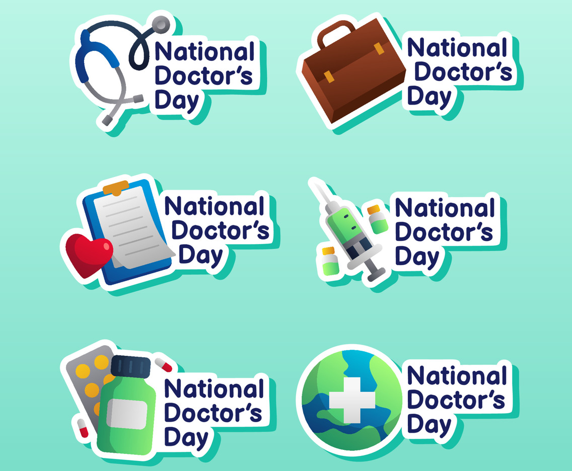 National Doctor Day Sticker Collection