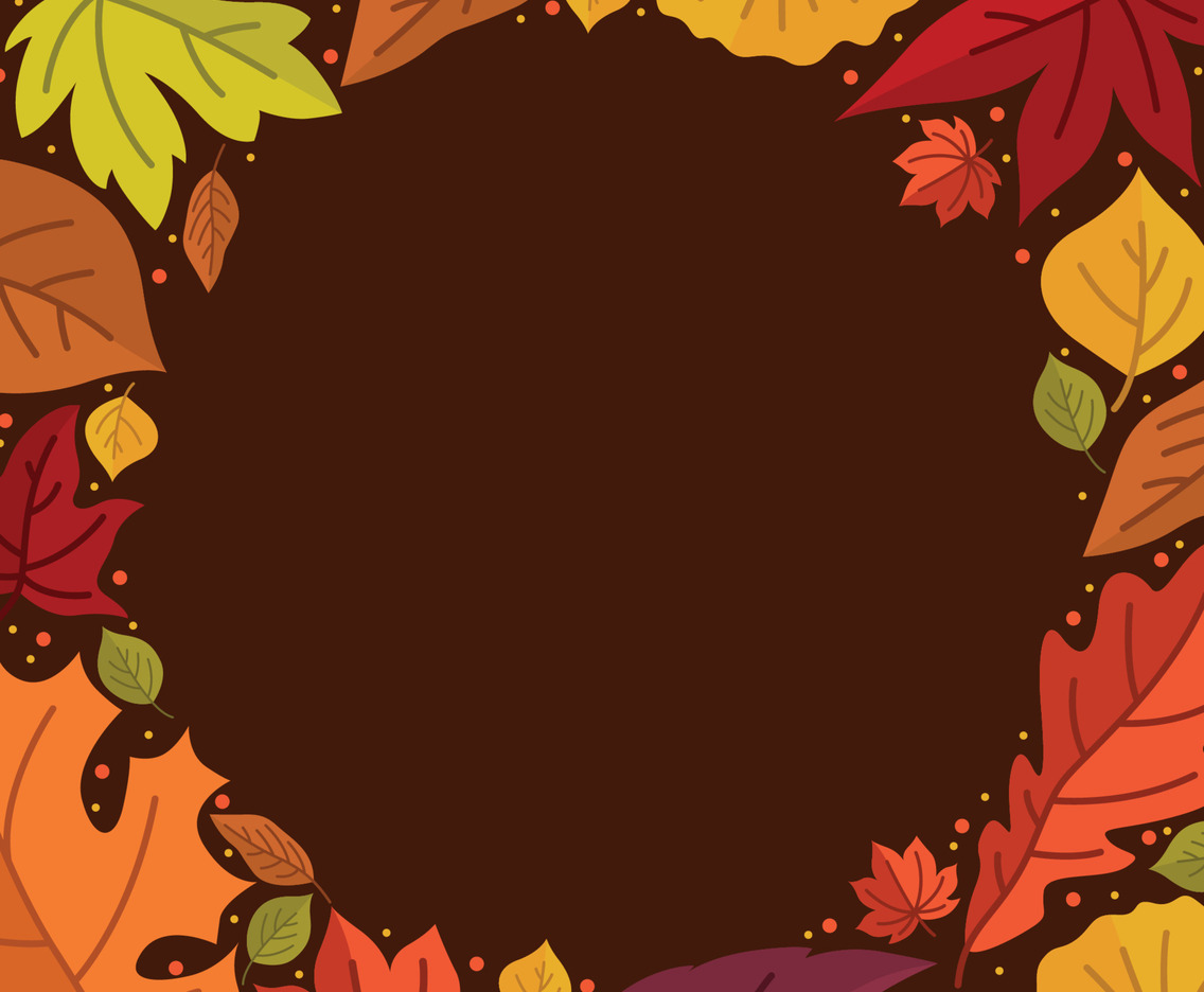 Fall Floral Leaves Nature Background