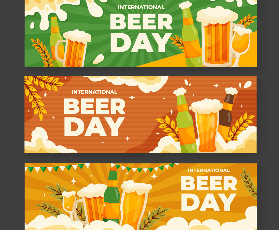 Beer Day Banners Template