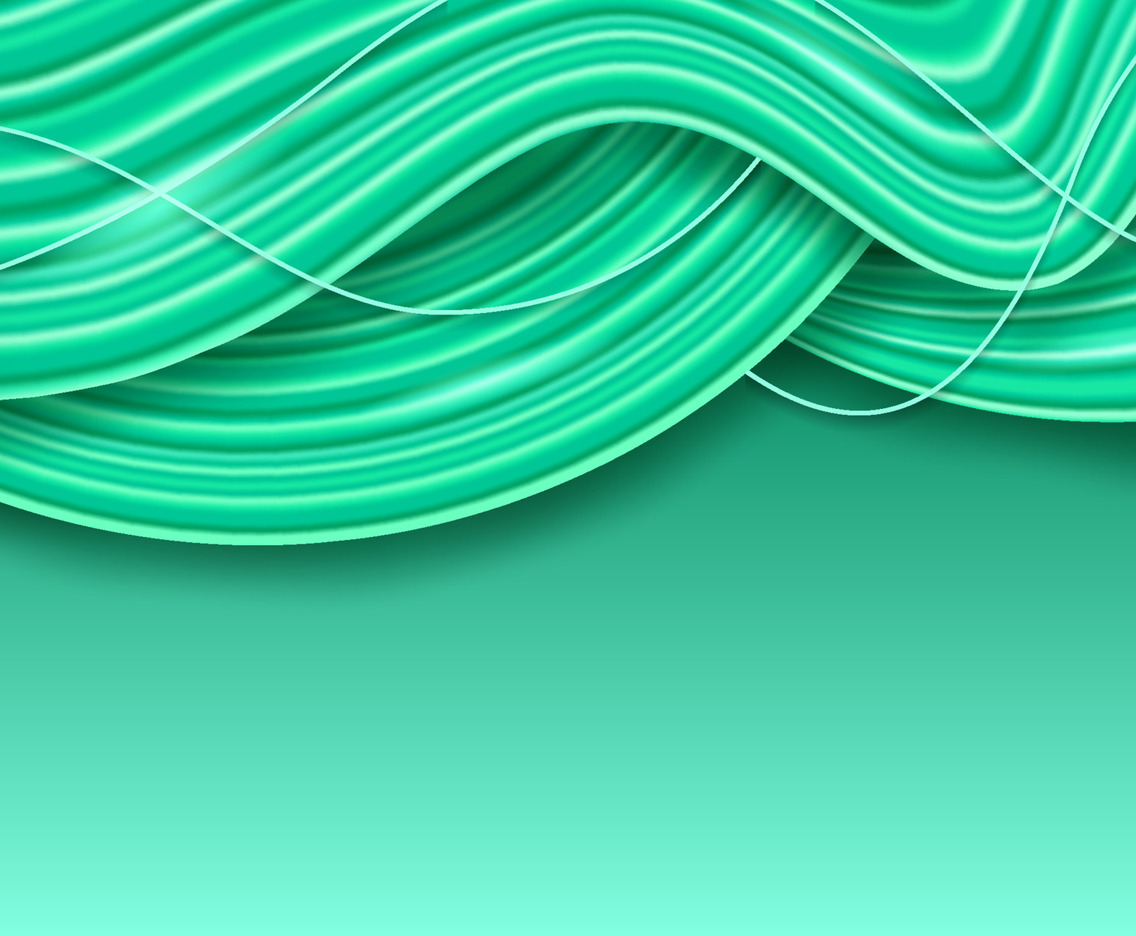 Mint Green Wave Background