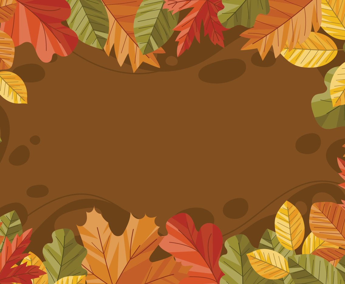 Flat Fallen Leaves Concept