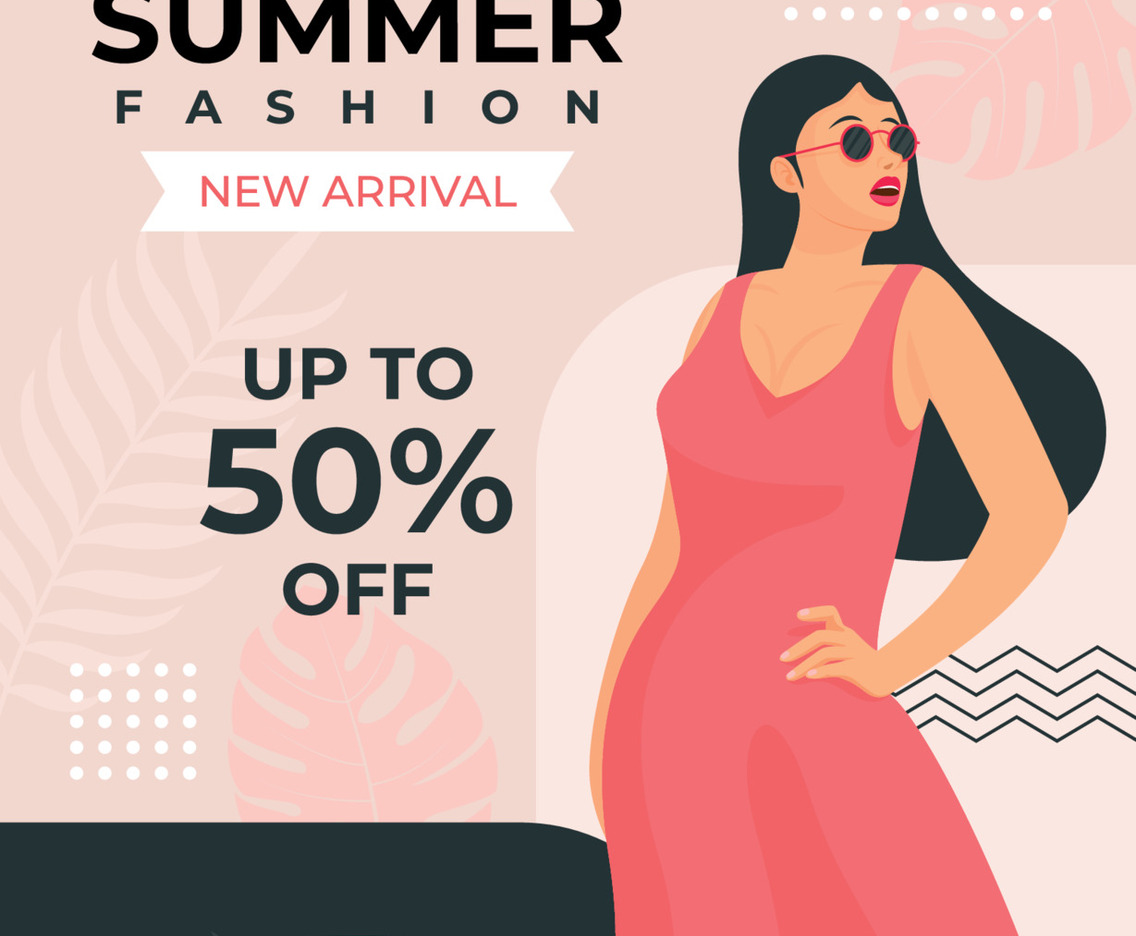 New Arrival Summer Fashion Poster Template