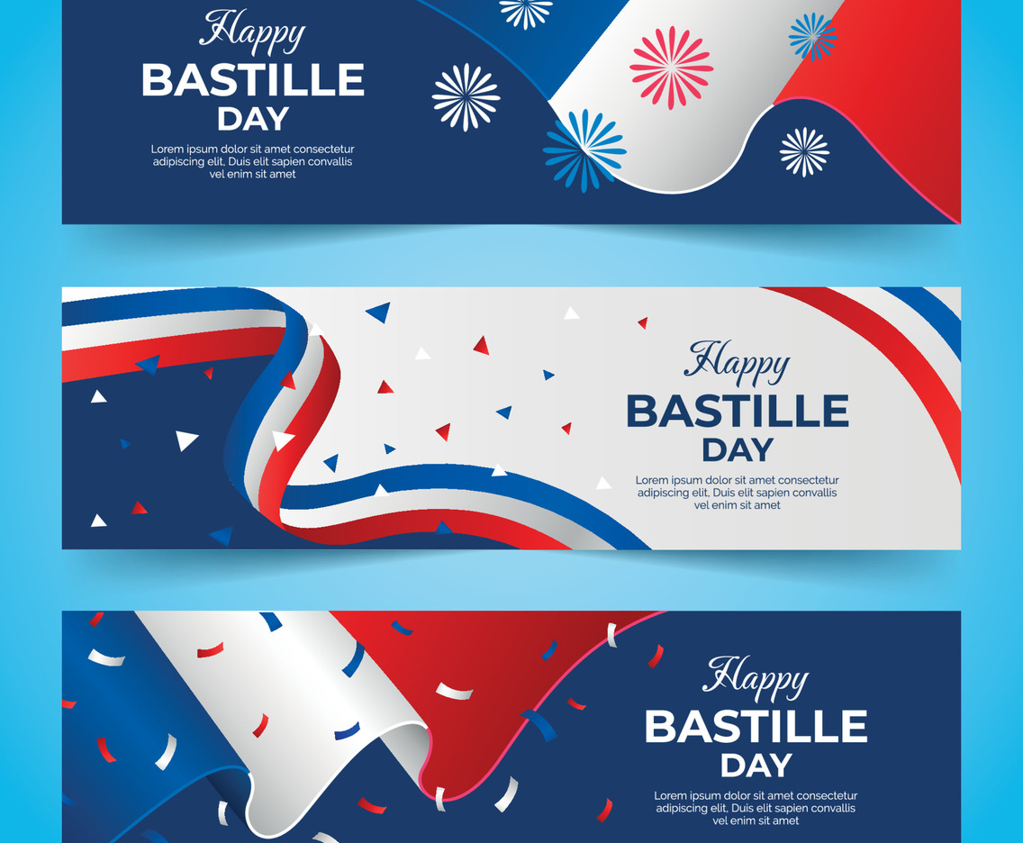 Happy Bastille Day Banner