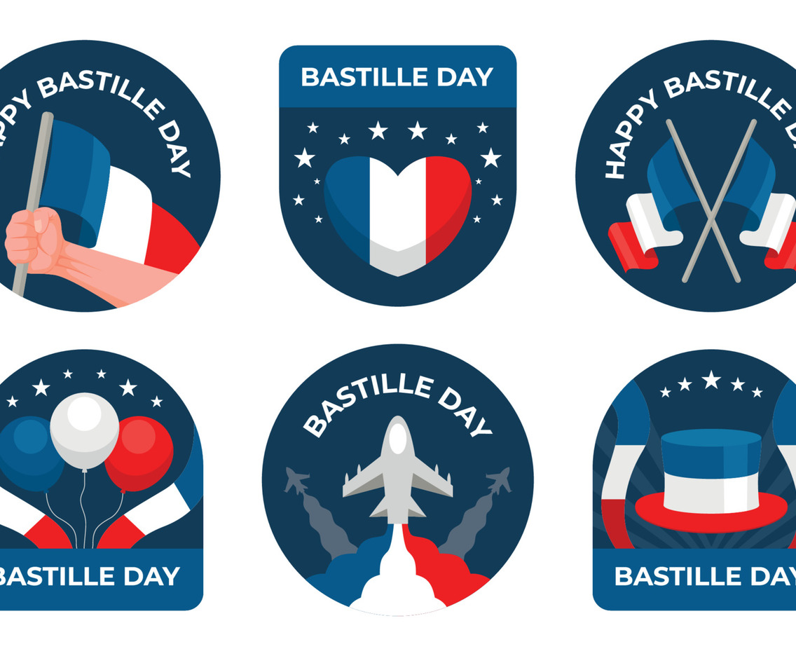 Bastille Day Sticker and Label Collection