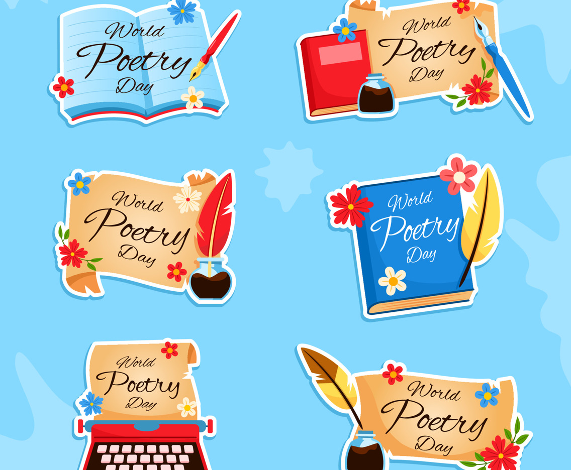 World Poetry Day Greetings On Paper