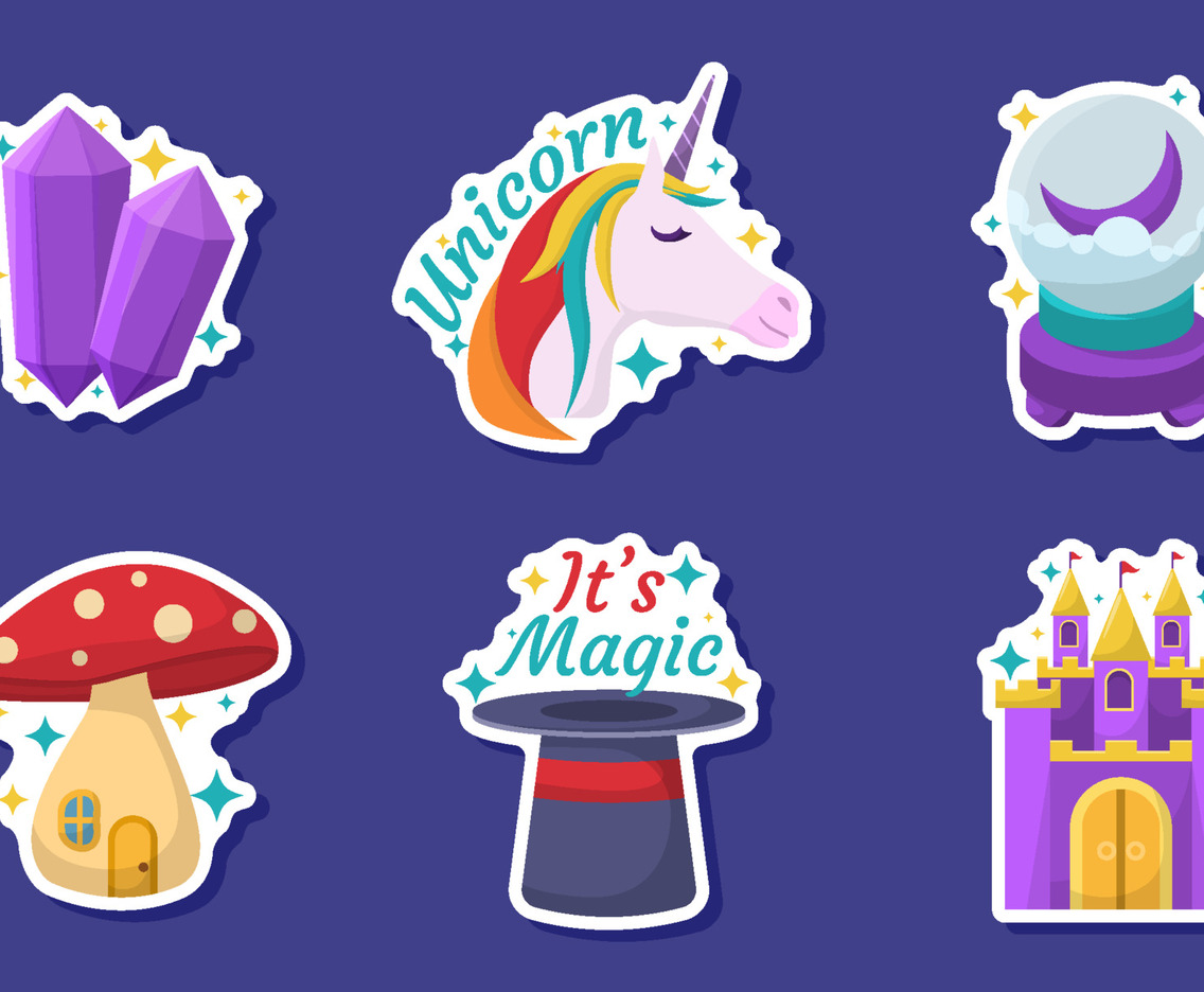 Journal Template Fantasy Sticker Set