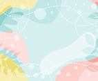 Abstract Floral Pastel Color Background