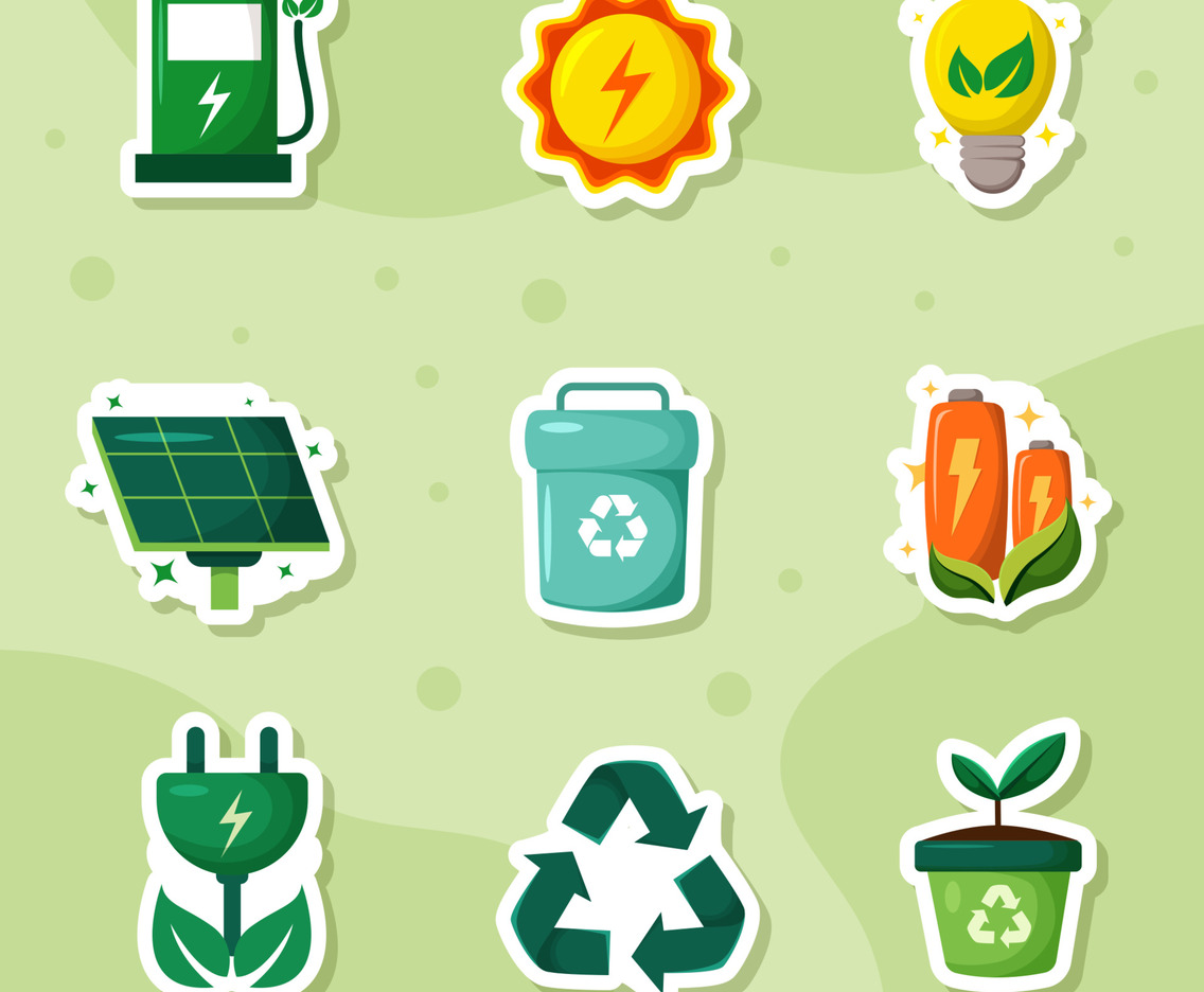 Green Technology Sticker Set