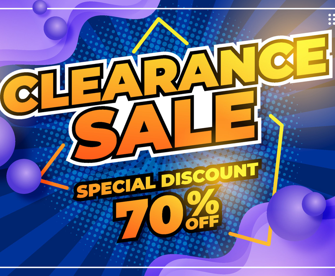 Clearance Sale Promotional Poster Concept