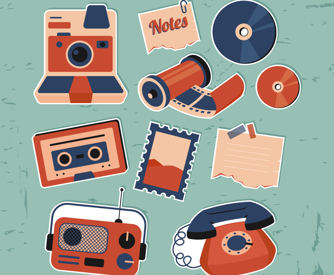Vintage Journal Sticker Set