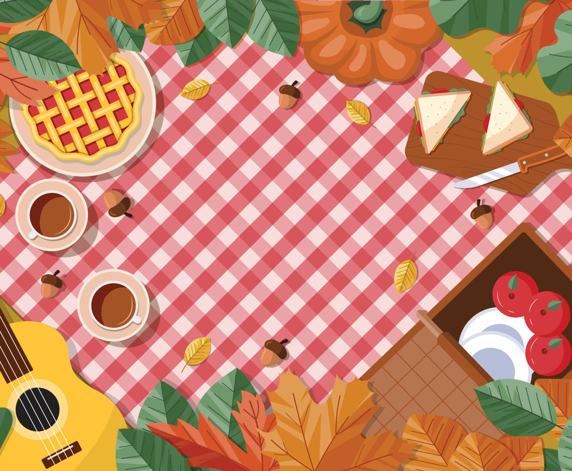 Picnic on Fall Season Acitivity